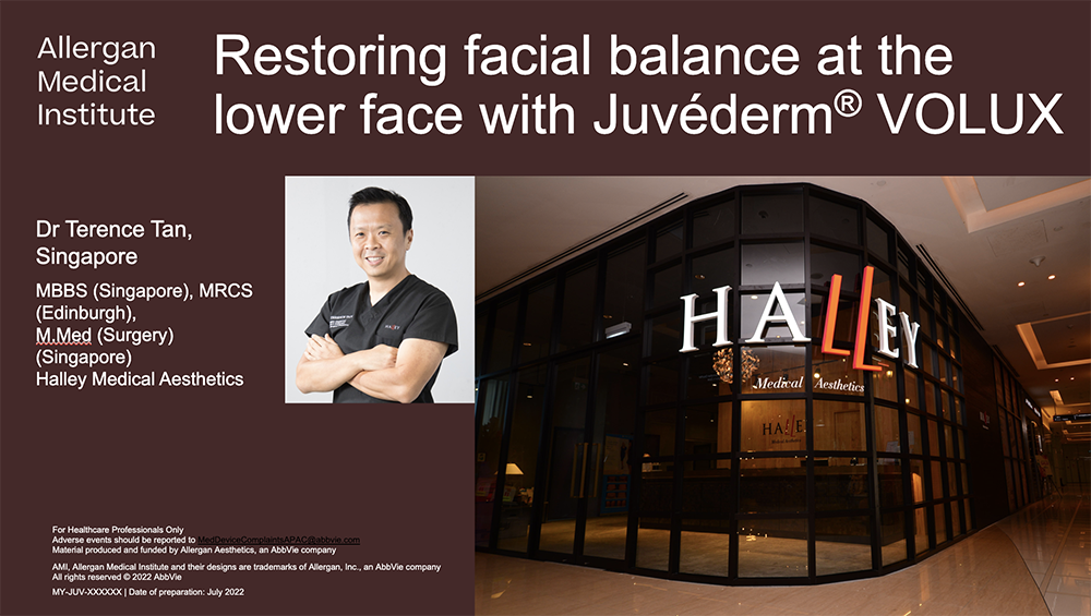 Facial Contouring Juvederm Volux Fillers Conference Presentation Dr. Terence Tan